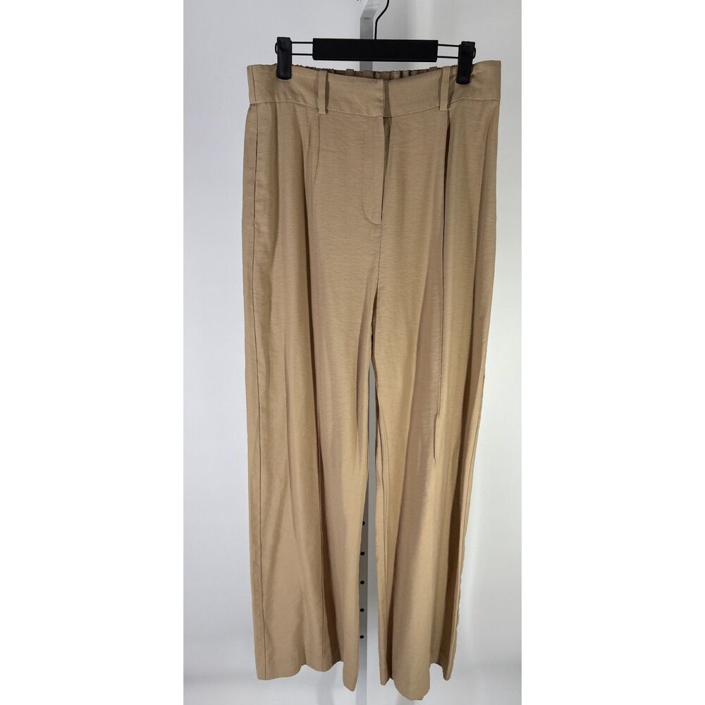 WAYF Wilshire Pleated Twill Wide-Leg Trousers